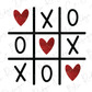 X's & O's Tic Tac Toe Valentine's Day Graphic T-Shirt