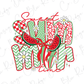 a watermelon with a bow on top of it