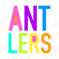 the text "ANT LERS" in a large, colorful font.