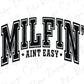 a black and white logo with the words milln