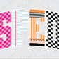 the word "SPED" formed by various colorful shapes, including a pink and white checkered pattern, a blue and white striped pattern, and a black and white checkered pattern.