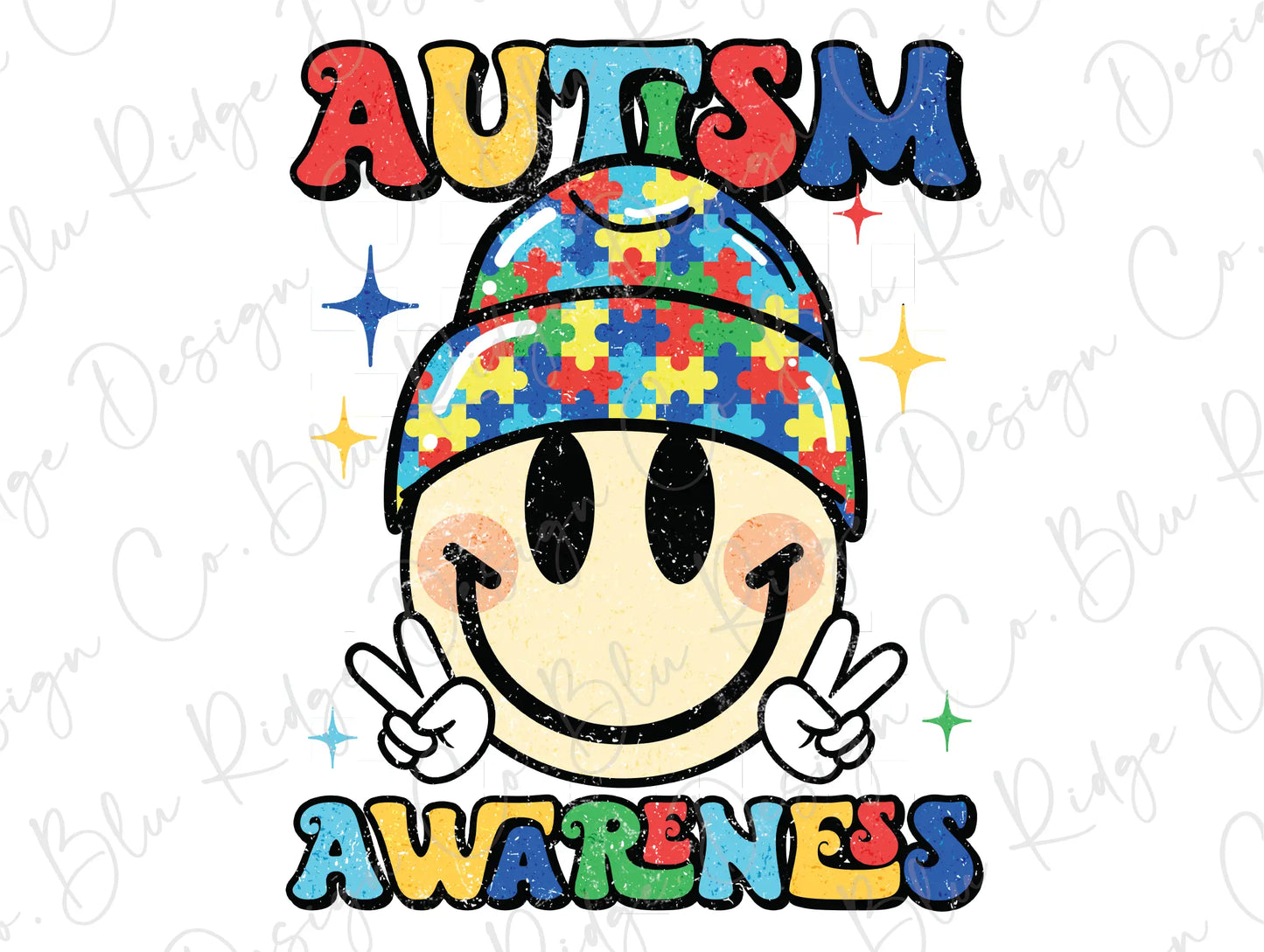 a picture of a person wearing a hat with autism on it