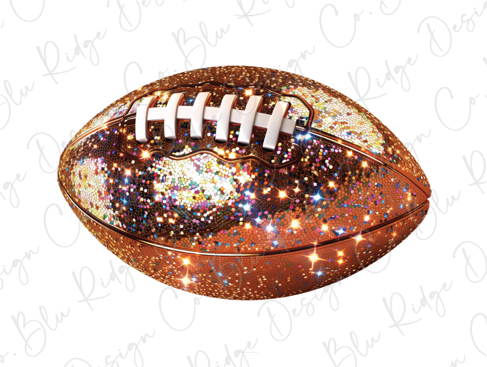 an image of a football with glitter on it