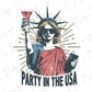 a lady liberty party in the usa t - shirt