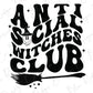 Anti Social Witches Club (Back/Pocket Combo) Graphic T-Shirt