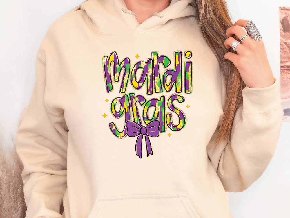 a woman wearing a white hoodie with the words miami girls on it