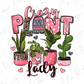 a collage of various potted plants, with the phrase "Crazy Plant Lady" written above them.