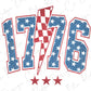 a red, white and blue logo with stars