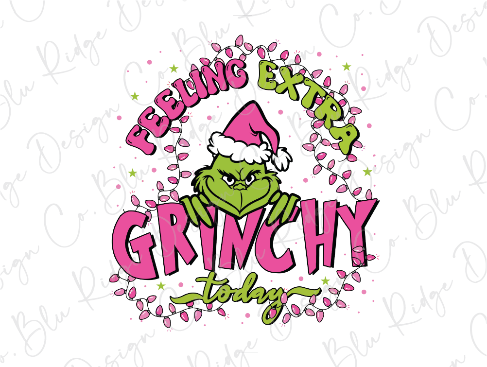 the grinchy thing is wearing a santa hat