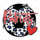 a soccer ball with the word "Patriots" written on it, along with a heart symbol.