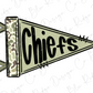 A flag with the word "ChIEF" written on it in a stylized font.