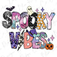Halloween Spooky Vibes Graphic T-Shirt