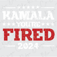 a red and white sign that says kaala you're fired