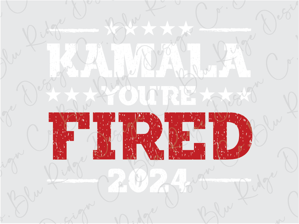 a red and white sign that says kaala you're fired