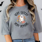 Very Cutesy Very Demure Halloween Floral Ghost Graphic T-Shirt