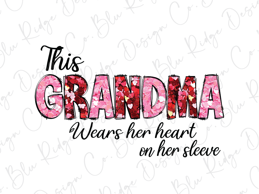 this grandma wears her heart on her sleeve