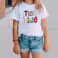 Tiny Tide School Spirit School Themed Letters Graphic T-Shirt