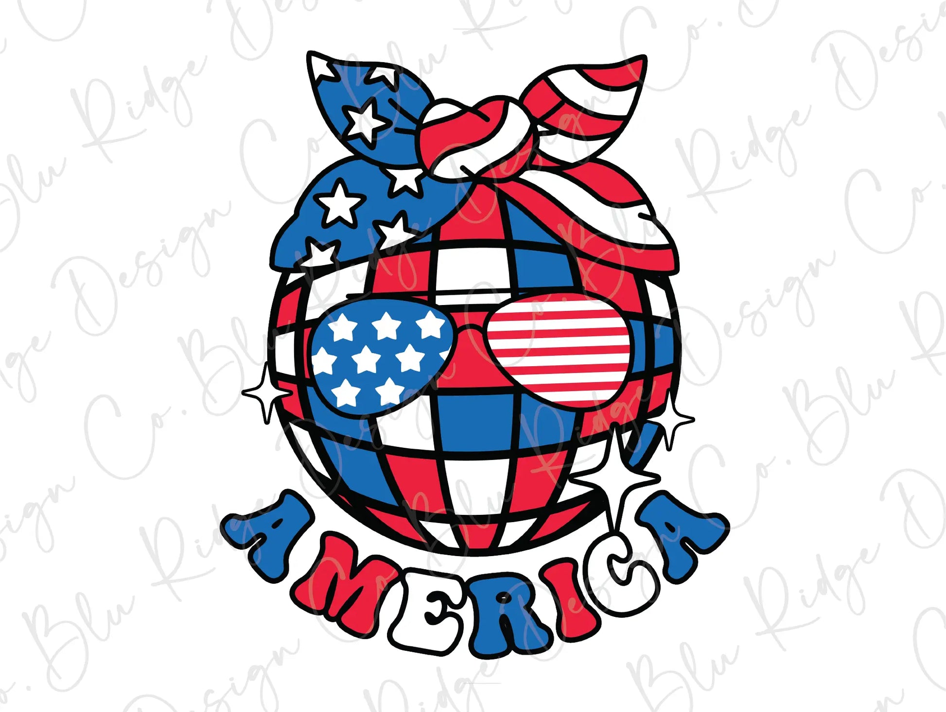 an american flag globe with the words america on it