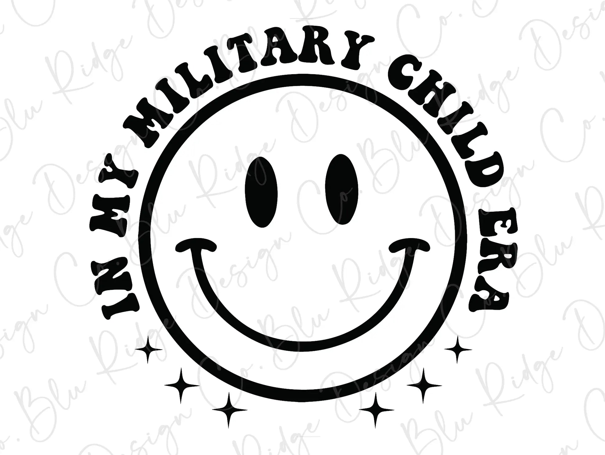 a military smiley face with stars on it