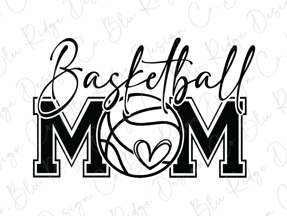 a basketball mom with the word basketball mom on it