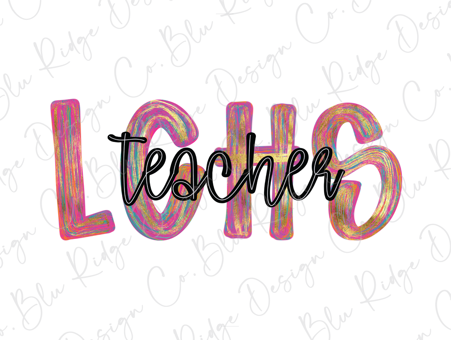 the word teacher written in black ink on a white background