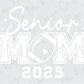 a football mom's shirt with the words'senior mom'and a football