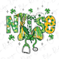 a st patrick's day design with the letter nn