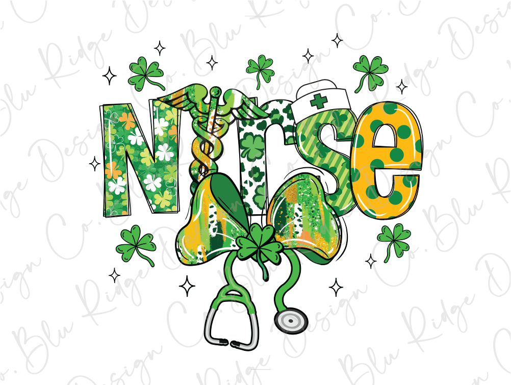 a st patrick's day design with the letter nn