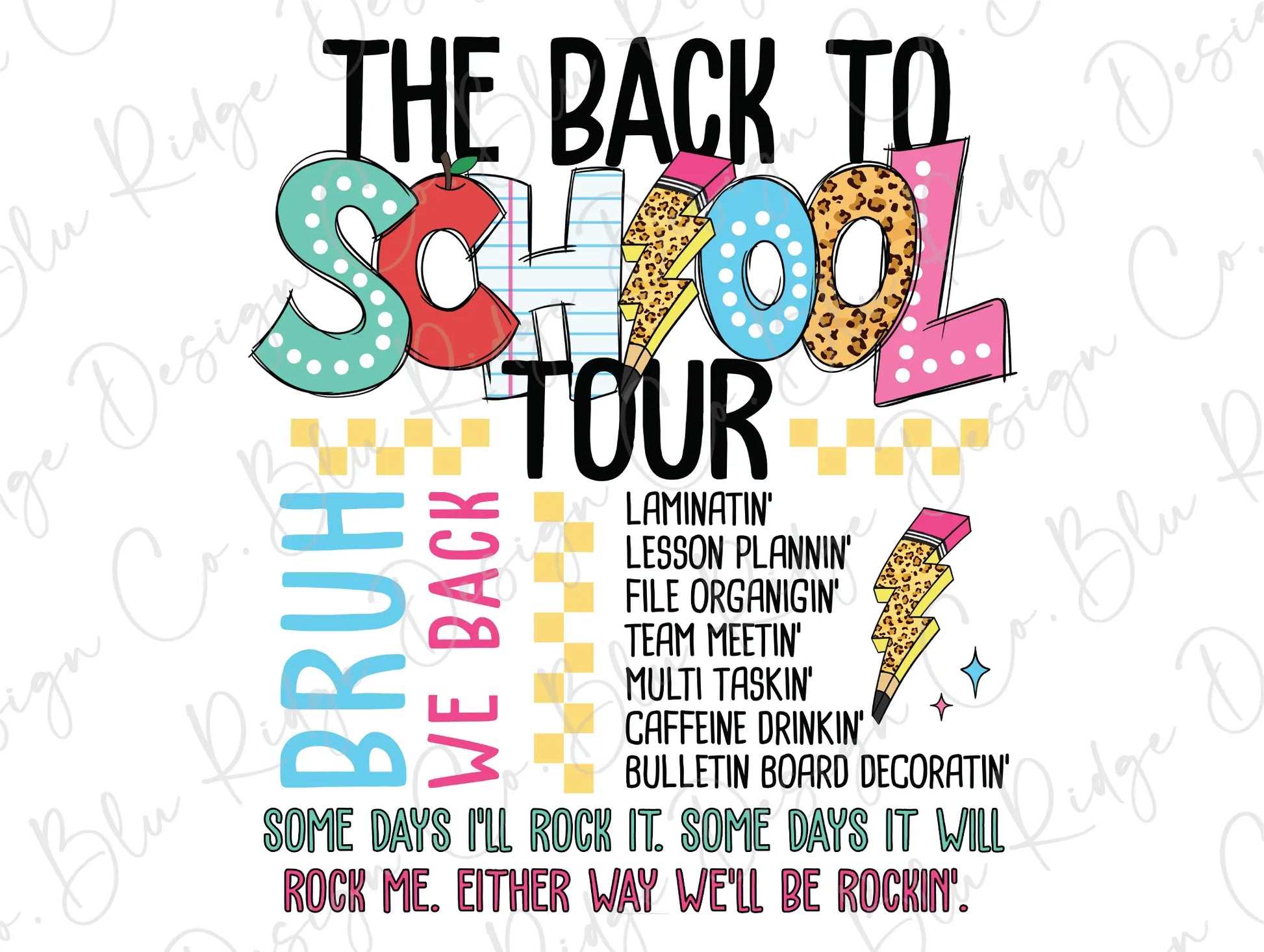 the back to school tour poster