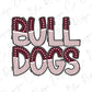 Preppy Bulldogs Coquette Graphic T-Shirt