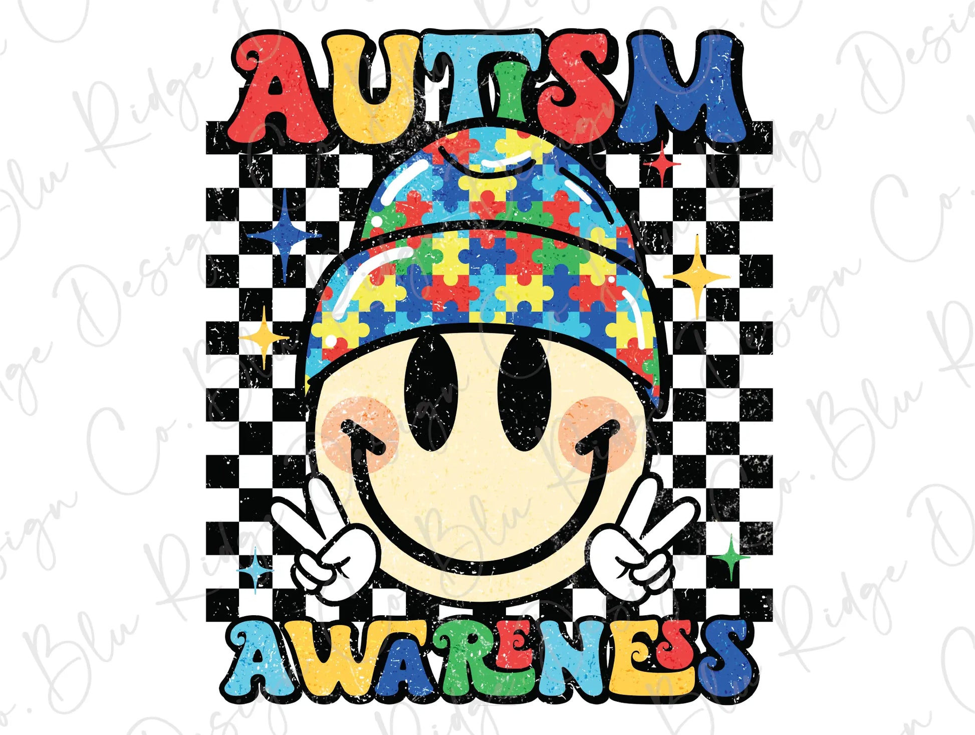 a picture of a person wearing a hat with autism on it