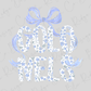 a floral pattern with the word "COLONELS" written in a decorative font.