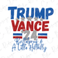 a political poster with the words trump vance on it