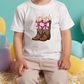 Coquette Easter Cowboy Boots Graphic T-Shirt