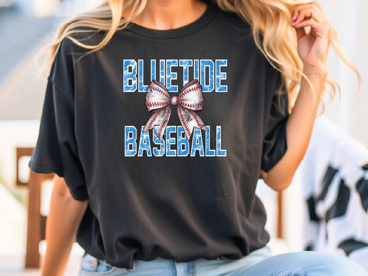 Long County Blue Tide Baseball Ribbon Graphic T-Shirt