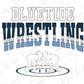 Blue Tide Girls Wrestling Graphic T-Shirt