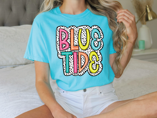 Blue Tide Long County Spirit Dalmatian Graphic T-Shirt