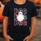 Stacked Boo Halloween Ghost Graphic T-Shirt
