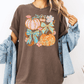 Preppy Coquette Fall Pumpkins Graphic T-Shirt