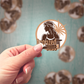Custom Die Cut Vinyl Stickers - held in hand