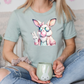 Easter Bunny Sunglasses Blowing Bubble Graphic T-Shirt