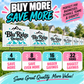 Bulk discounts on yard signs starting at 4 signs, then 8, 16 and 32