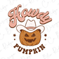Howdy Pumpkin Halloween Cowboy Graphic T-Shirt