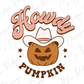 Howdy Pumpkin Halloween Cowboy Graphic T-Shirt