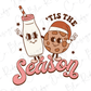 Tis the Season Cookies & Milk Graphic T-Shirt