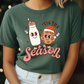 Tis the Season Cookies & Milk Graphic T-Shirt