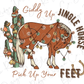 Giddy Up Jingle Horse Pick up your Feet Christmas Song Graphic T-Shirt