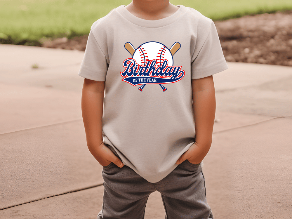 Rookie Of The Year Baseball Birthday Names Graphic T-Shirt