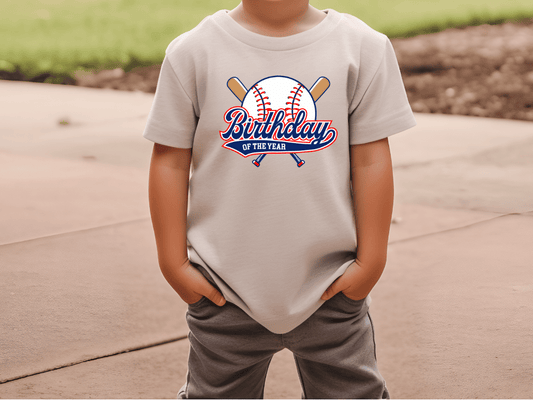 Rookie Of The Year Baseball Birthday Names Graphic T-Shirt
