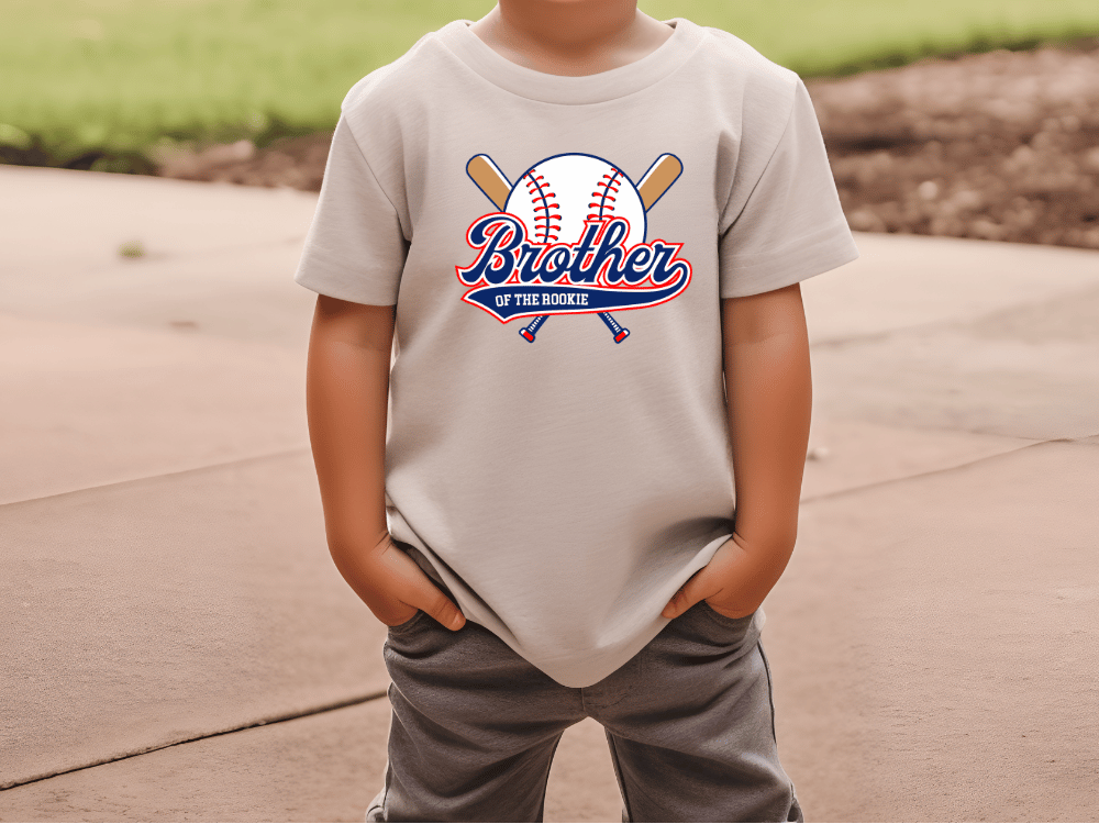 Rookie Of The Year Baseball Birthday Names Graphic T-Shirt